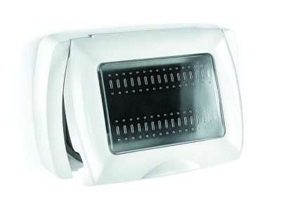 PLACCA LIFE BOX SYSTEM PER ESTERNO IP55 BIANCO 3P