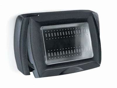 PLACCA LIFE BOX SYSTEM PER ESTERNO IP55 NERO 3P