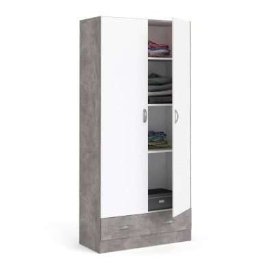 KIT ARMADIO FOCUS 2A 1CASS 79X35X170 CEM./BIA.