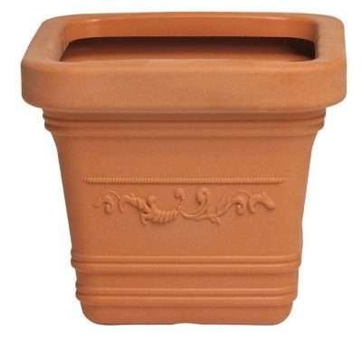 VASO IN PLASTICA FESTONATO 40X40XH35 CM PRESTIGE