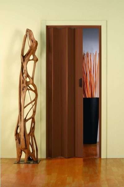 PORTA A SOFFIETTO MONICA 83X214 CM NOCE