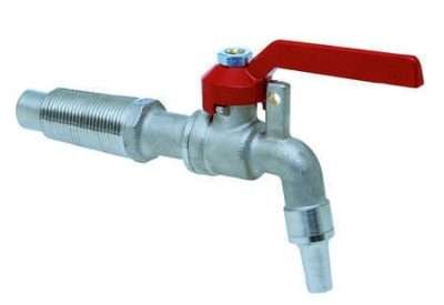 RUBINETTO PER BOTTI A SFERA C/PORTALUC N. 6 D 16 MM*