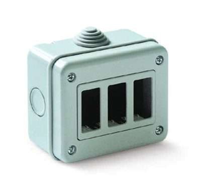 CASSETTA TONDO DA PARETE PER INTERNO 3P IP40