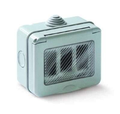 CASSETTA TONDO DA PARETE PER ESTERNO 3P IP55