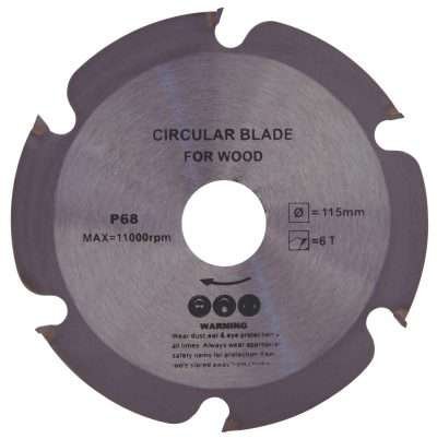 DISCO PER LEGNO D 115X2 MM FORO 22,2 MM