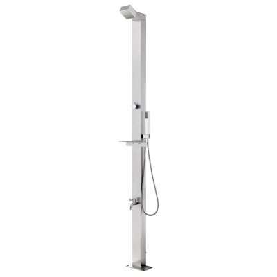 Doccia da Giardino 220 cm in Acciaio Inox
