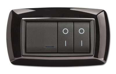 PLACCA LIFE LIVING PLAST NERO 4P