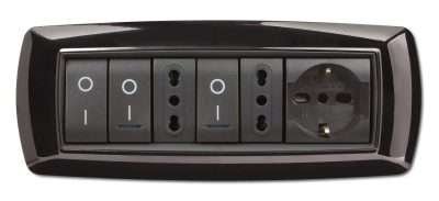 PLACCA LIFE LIVING PLAST NERO 7P