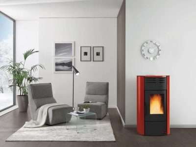 TERMOSTUFA PELLET VENT 18.1KW RAFFAELLA IDRO H15 BORDEAUX