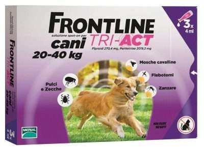 FRONTLINE TRI-ACT 20-40 KG 3 PIPETTE