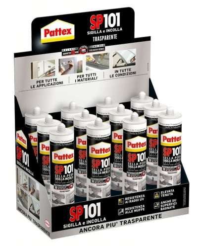 PATTEX SILICONE SP101 TRASPARENTE 280 ML CARTUC.