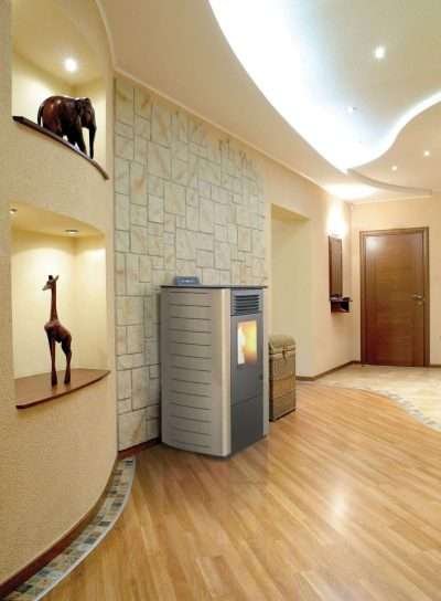 STUFA PELLET CANALIZ  8.7 KW KING 118C SABBIA