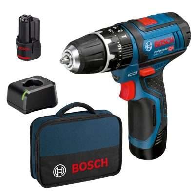 BOSCH-B 12V TRAPANO GSB12 V-15 CON 2 BATT. 2,0AH