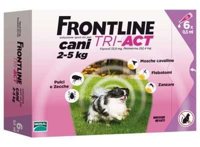 FRONTLINE TRI-ACT  2- 5 KG 6 PIPETTE OFF. SPECIALE