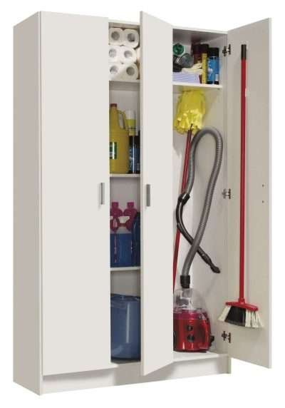 KIT ARMADIO 3 ANTE 4 RIPIANI MULTIUSO 108X37XH180 CM