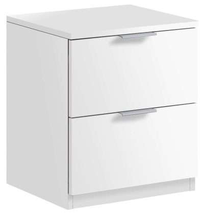 KIT COMODINO 2 CASSETTI 46X38X34 BIANCO