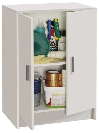 KIT MOBILE 2 ANTE MULTIUSO 59X37XH80 CM BIANCO