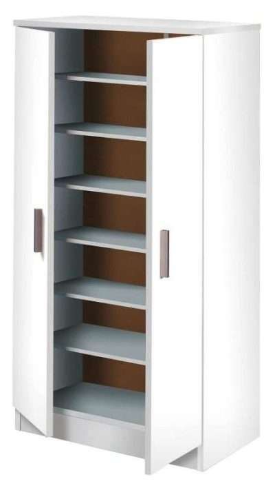 KIT SCARPIERA 2 ANTE + 6 RIPIANI 55X36X108 BIANCO