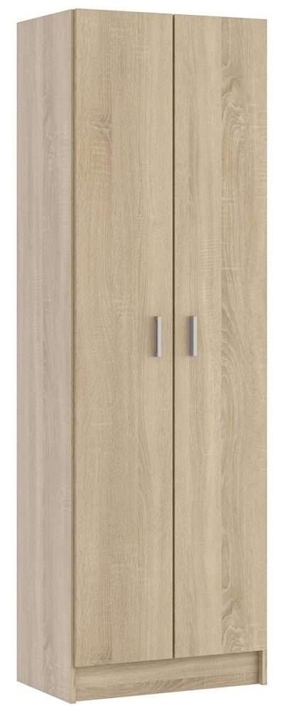 KIT ARMADIO 2 ANTE MULTIUSO 5 RIPIANI 59X37X180 ROVERE CANAD.