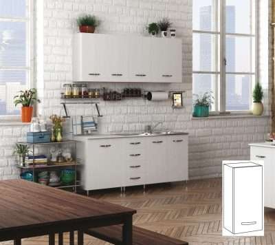 KIT CUCINA PENSILE 1 ANTA 40X30XH72 CM BIANCO   .