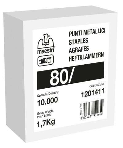 MAESTRI PUNTI SPILLATRICE ART.  80/14 10000 PZ GALVA