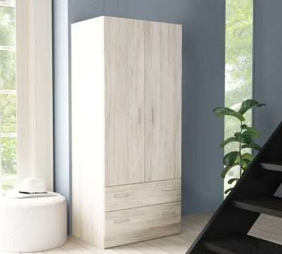 KIT ARMADIO 2A+2C 80X50X190 H BIANCO VEN.K083