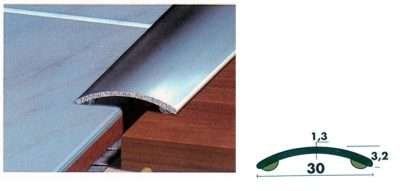 COPRISOGLIA ALLUMINIO ARGENTO ADESIVO 200 CM