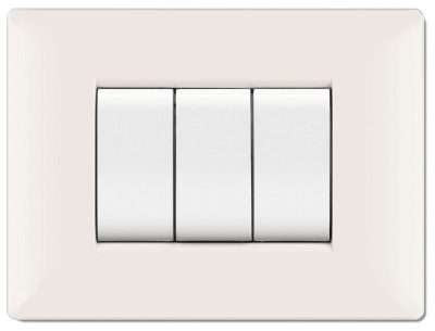 PLACCA LIFE Q LIVING PLAST BIANCO               4P