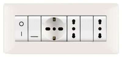 PLACCA LIFE Q LIVING PLAST BIANCO               7P