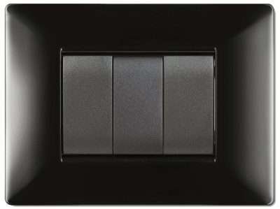 PLACCA LIFE Q LIVING PLAST NERO         4P