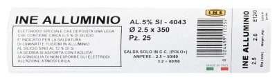 INE ELETT. ALLUM.5 MM.2,5X350 PZ.222 KG.2,0