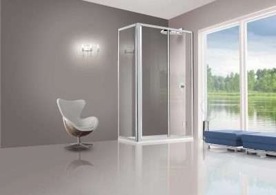 PARETE FISSA CRISTALLO TRASP. 3 MM 68/72 CM