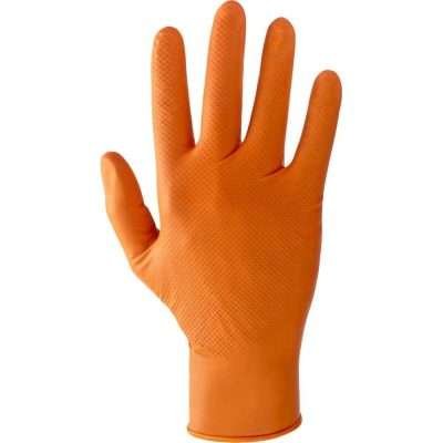 GUANTI IN NITRILE ARANCIONE CAT. III TG.  L  50 PZ