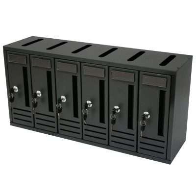 CASSETTA POSTALE COMPO 6 62X18X30 CM ANTRACITE