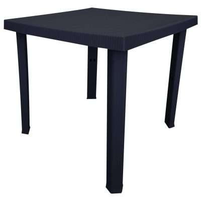 TAVOLO RESINA FIGARO 80X80XH72 CM ANTRACITE