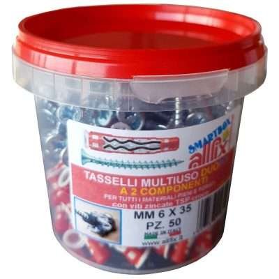 TASSELLO DUO FIX CON VITE 6X35 MM CONF 50 PZ