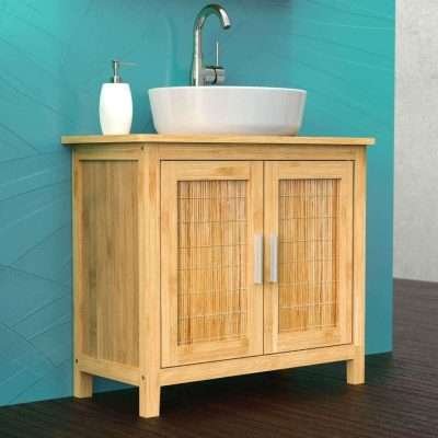 Mobile Bagno Base Bamboo 67x28x60 cm
