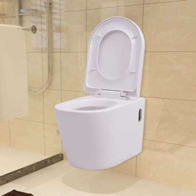 WC Sospeso in Ceramica Bianco