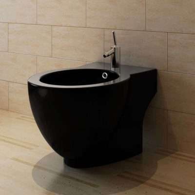 Supporto rotondo per bidet Ceramica nera di alta qualità