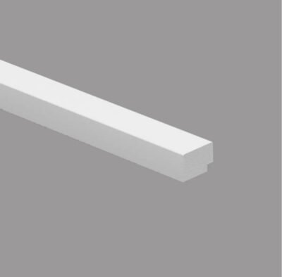 JC1065 Profilo di chiusura in polimeri 31x21x2800 mm BIANCO