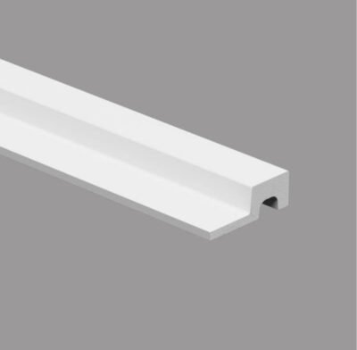 JC1064 Profilo di chiusura in polimeri 63x21x2800 mm BIANCO