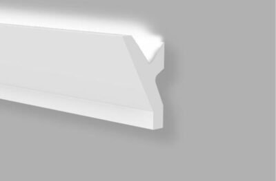 JX241 Cornice in polimero alloggio LED 60x37x2000 mm