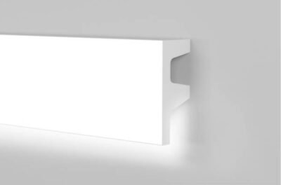 JX86 Cornice in polimero alloggio LED 62x25x2000 mm