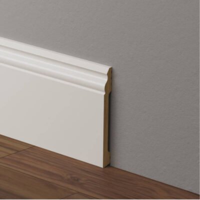 JT1197 Battiscopa in polimero 140x14x2000 mm Effetto legno bianco
