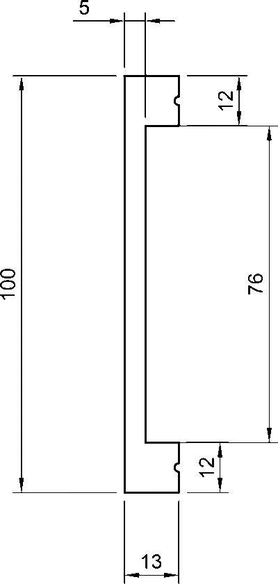 JX104 Cornice in polimero 100x13x2000 mm - immagine 2