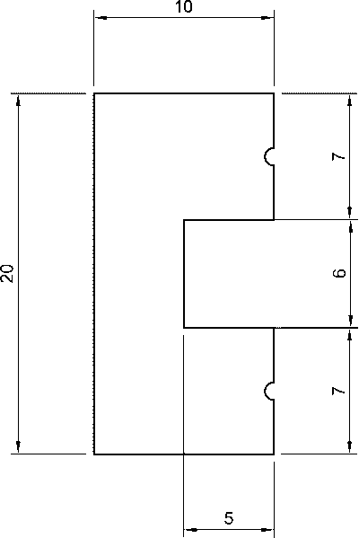 JX139/20 Battiscopa in polimero 20x10x2000 mm - immagine 2