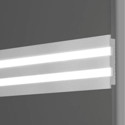 JX194 Cornice in polimero ad incasso LED 17x110x2700 mm