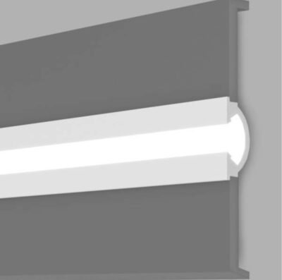 JX188 Cornice in polimero ad incasso LED 36x90x2700 mm