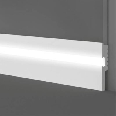 JX184 Cornice in polimero ad incasso LED 17x100x2700 mm