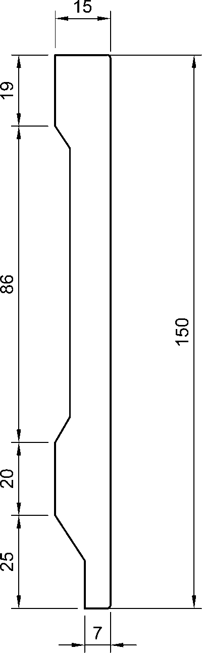 JC313 Battiscopa in polimero 150x15x2000 mm - immagine 2